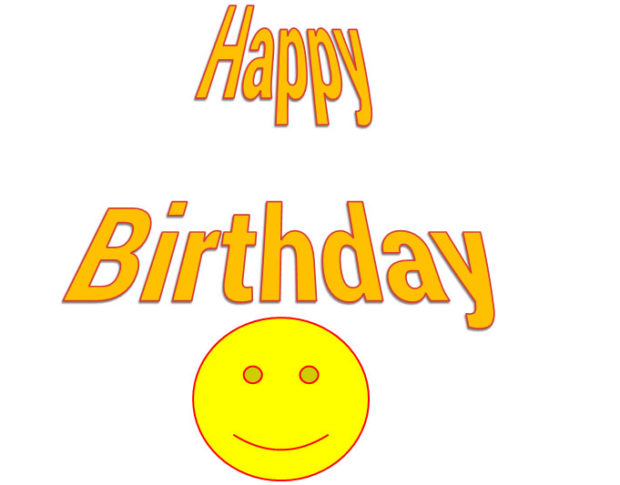 Design a Happy Birthday Message by using Word Art and print it.