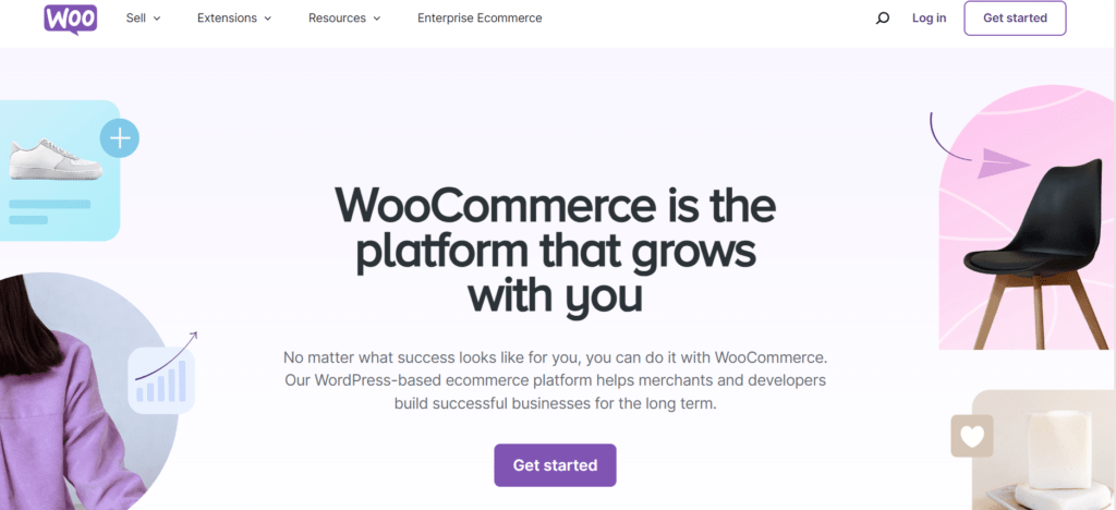 woo commerce homepage - ways to create online store on WordPress to sell products online
