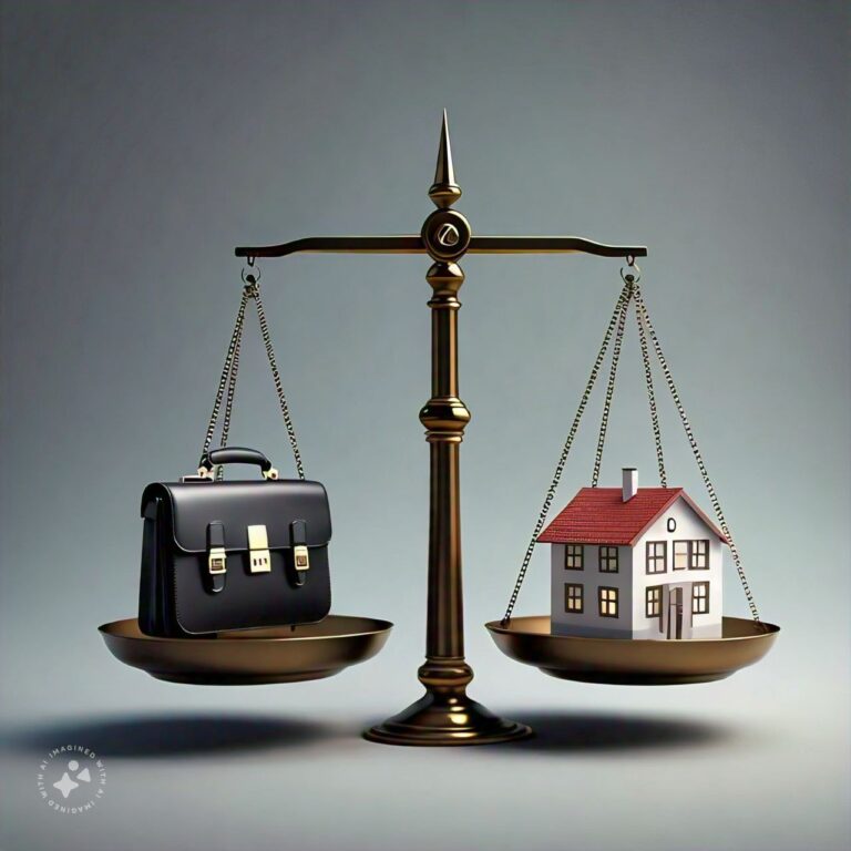image showing the balance between work and personal life