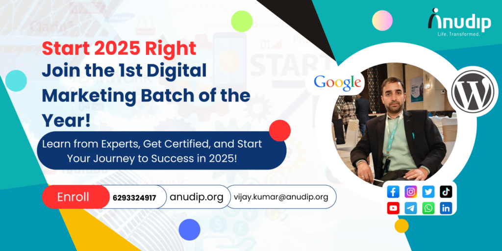 Free Digital Marketing Training Course with placement support!