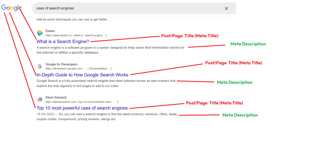 Add post Meta Title and Description correctly