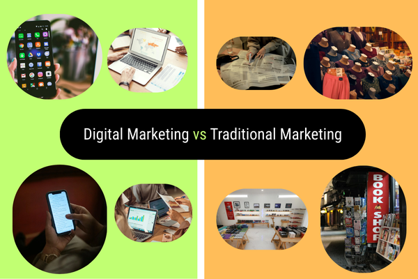 Difference between digital marketing and traditional marketing